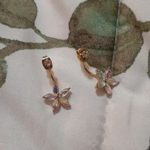 Flower multi color earrings